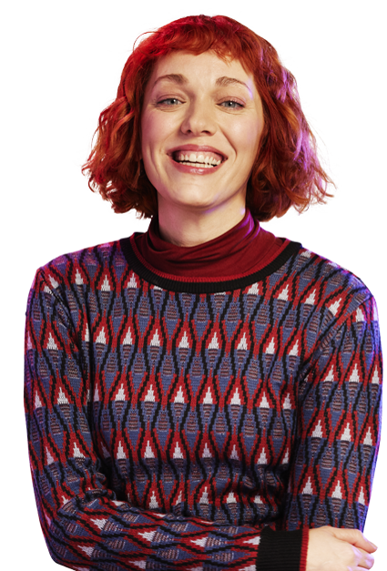 Smiling Cielo colleague with red hair
