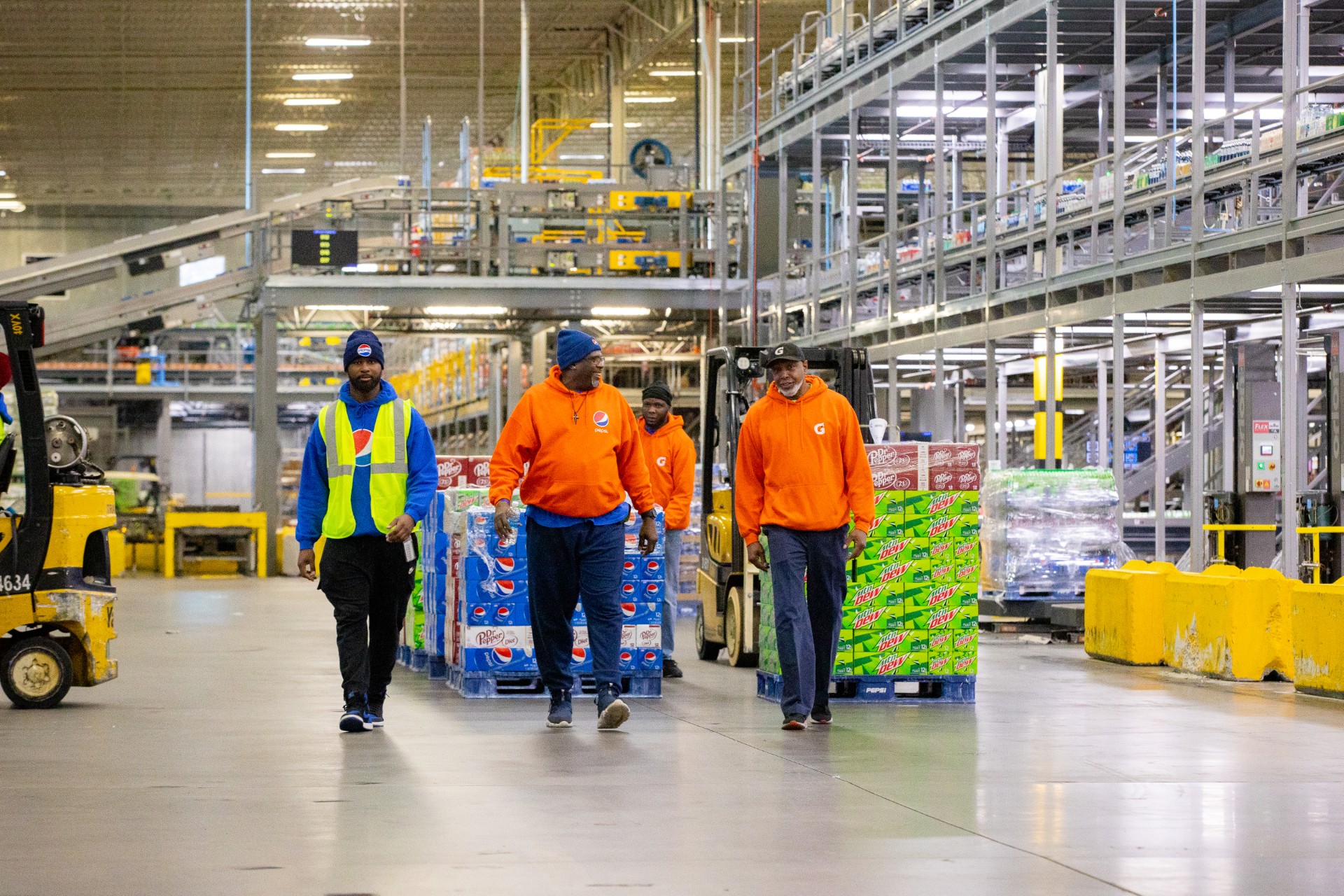 Pepsi Bottling Ventures team working together