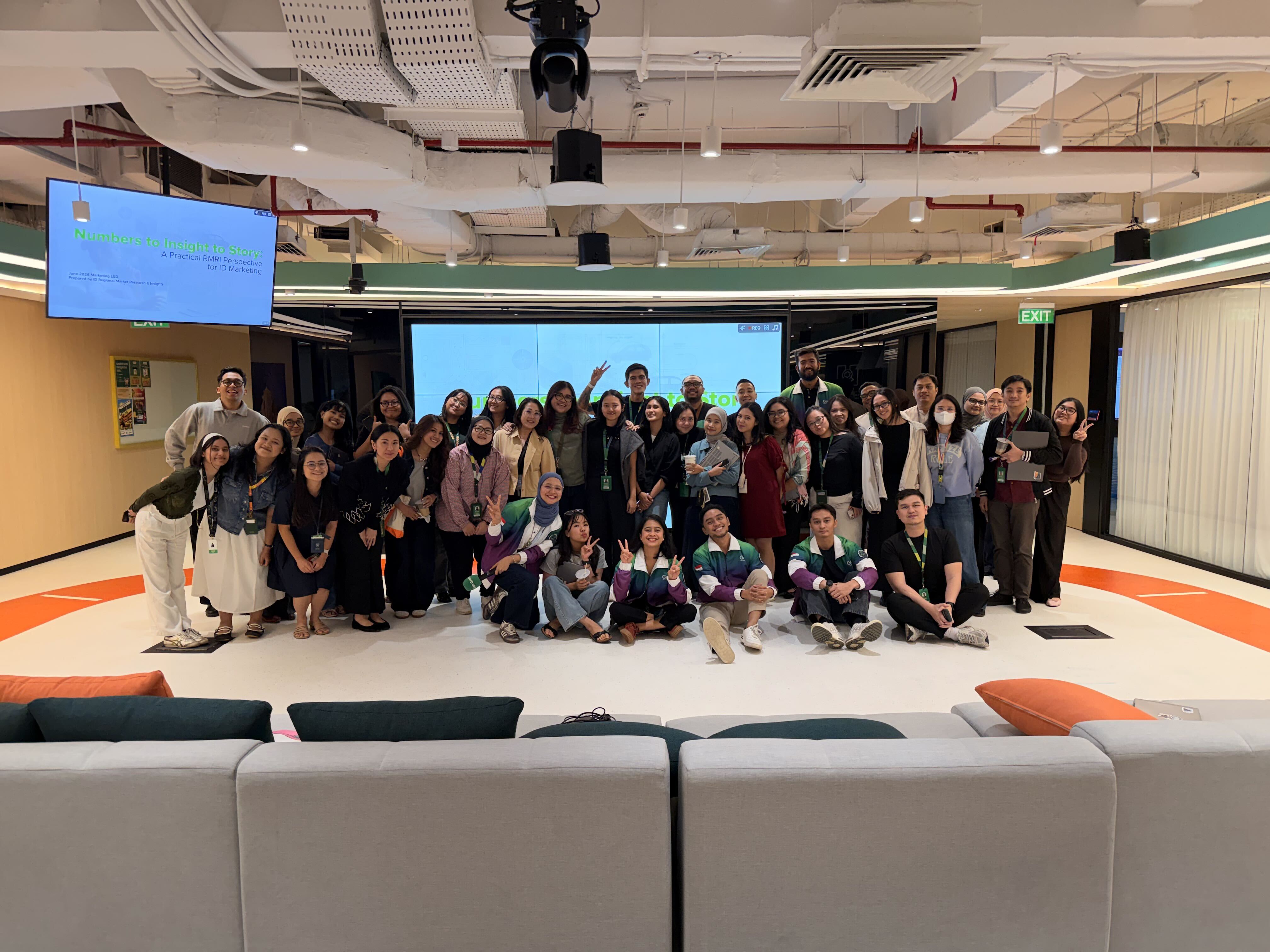 professional technology community gathering at a modern Grab event