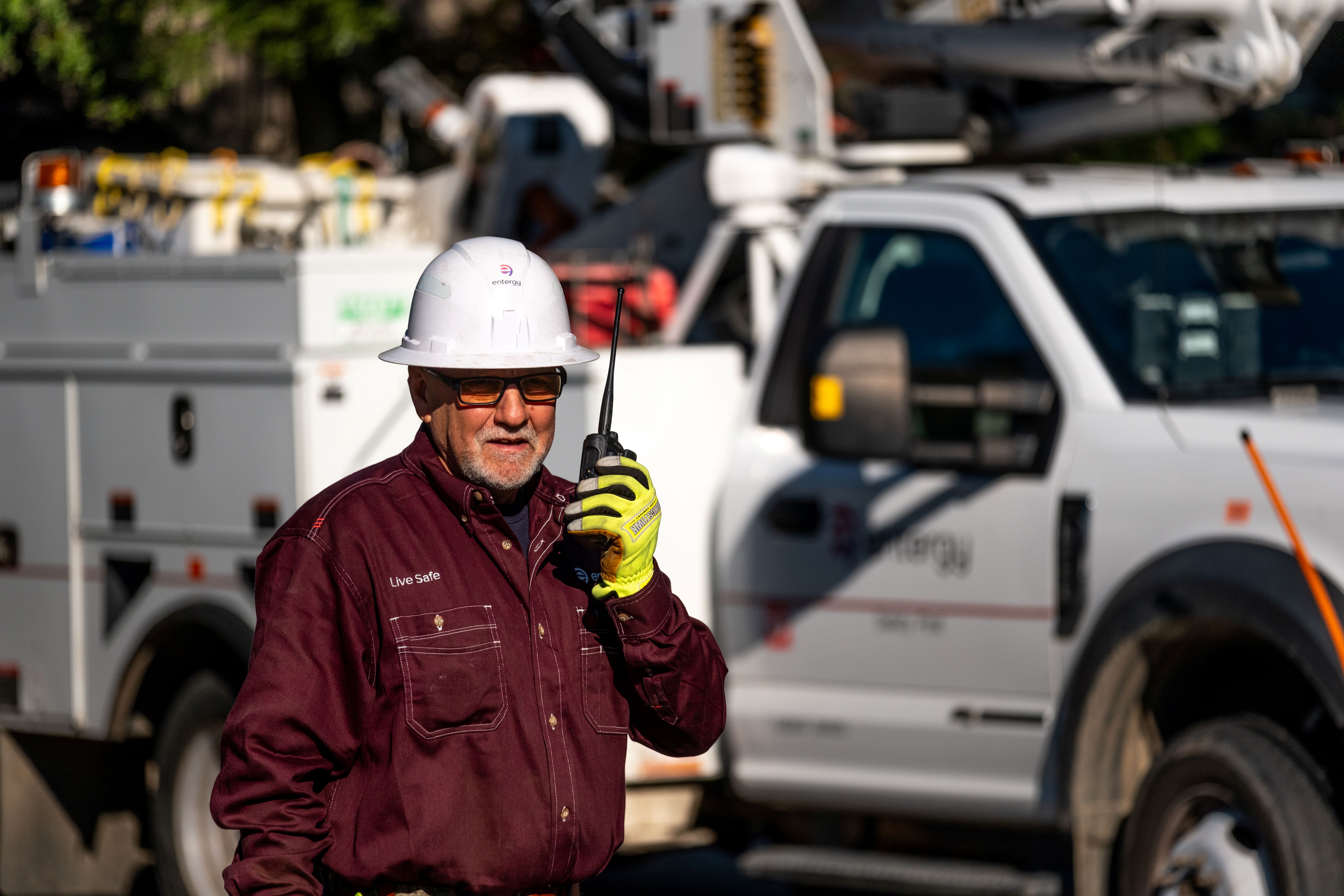 Experienced professionals discussing operational work